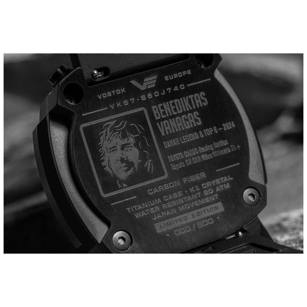 ZEGAREK VOSTOK EUROPE SYSTEMA PERIODICUM BENEDIKTAS VANAGAS DAKAR EDITION