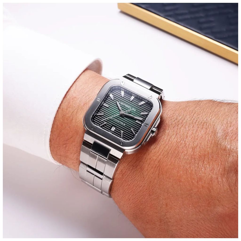 ZEGAREK HERBELIN CAP CAMARAT SQUARE AUTOMATIC