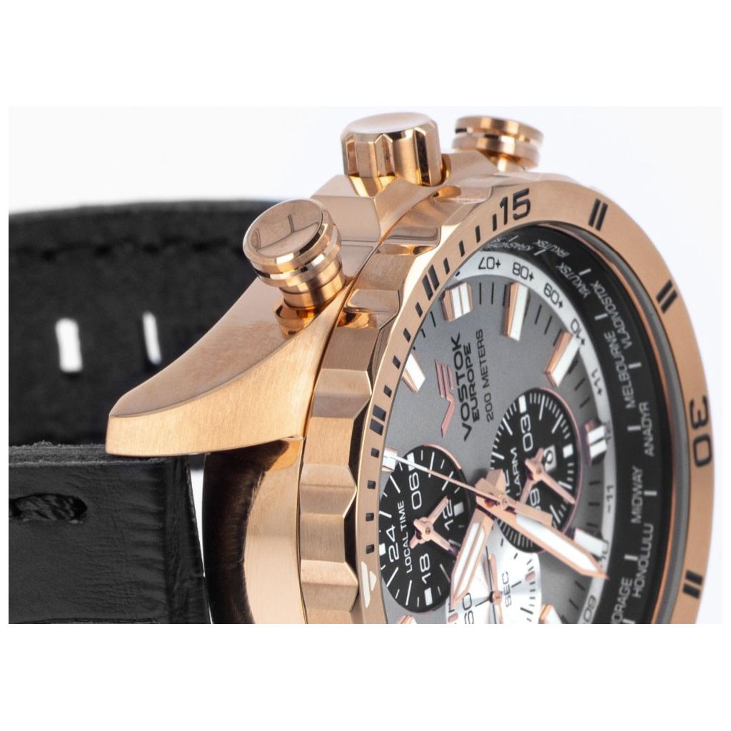 ZEGAREK VOSTOK EUROPE ALMAZ SPACE STATION DUAL TIME