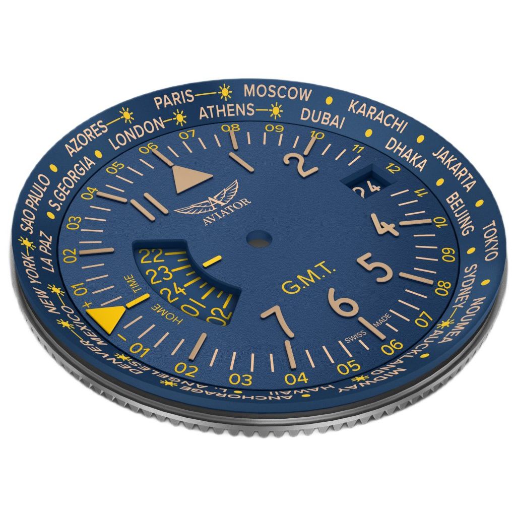 ZEGAREK AVIATOR AIRACOBRA GMT