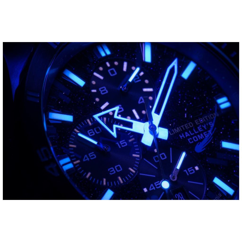 ZEGAREK VOSTOK EUROPE ALMAZ SPACE STATION CHRONO HALLEYS COMET SPECIAL EDITION