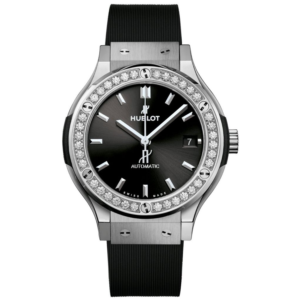 ZEGAREK HUBLOT Classic Fusion Titanium Diamonds