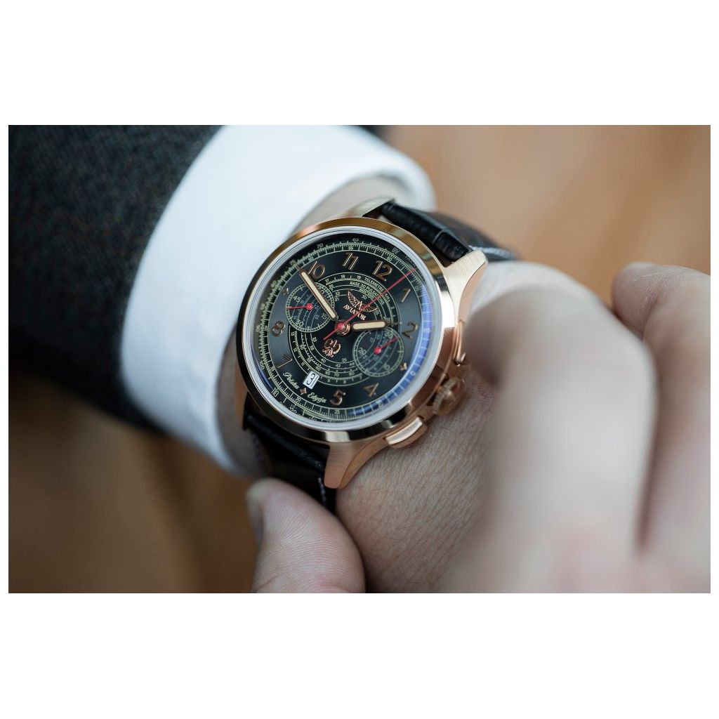 ZEGAREK AVIATOR Heritage Chronograph Trimeter Limited Edition