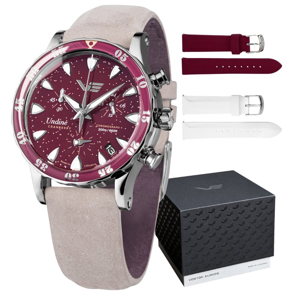 ZEGAREK VOSTOK EUROPE UNDINE CRANBERRY CHRONO