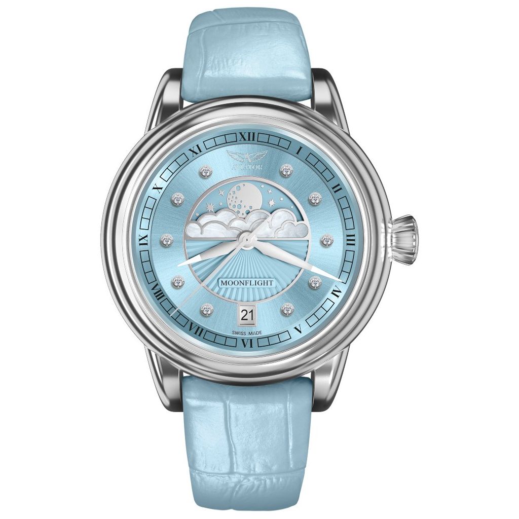 ZEGAREK AVIATOR DOUGLAS MOONFLIGHT DIAMONDS
