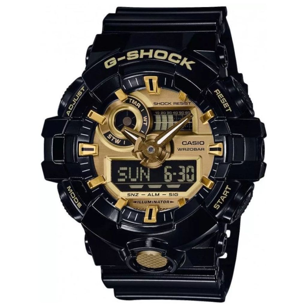ZEGAREK G-SHOCK NO COMPLY BLACK AND GOLD