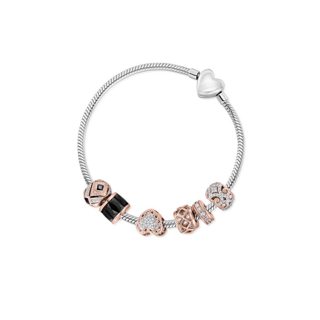 Biżuteria - Bransoleta srebrna do zawieszek lovely beads - SIC/AS111