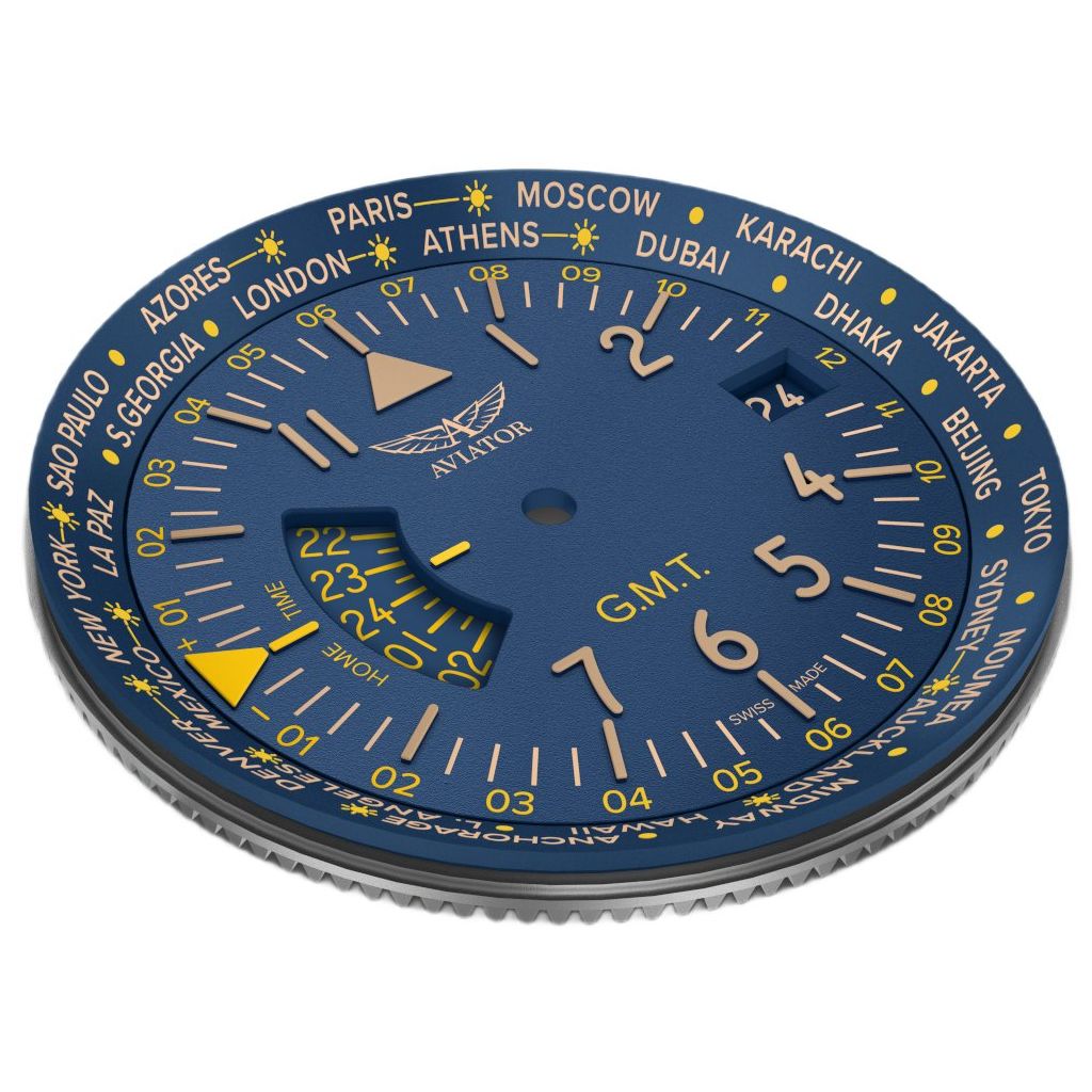 ZEGAREK AVIATOR AIRACOBRA GMT