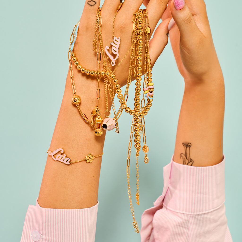 Bransoletka Gold Hello My Name Is