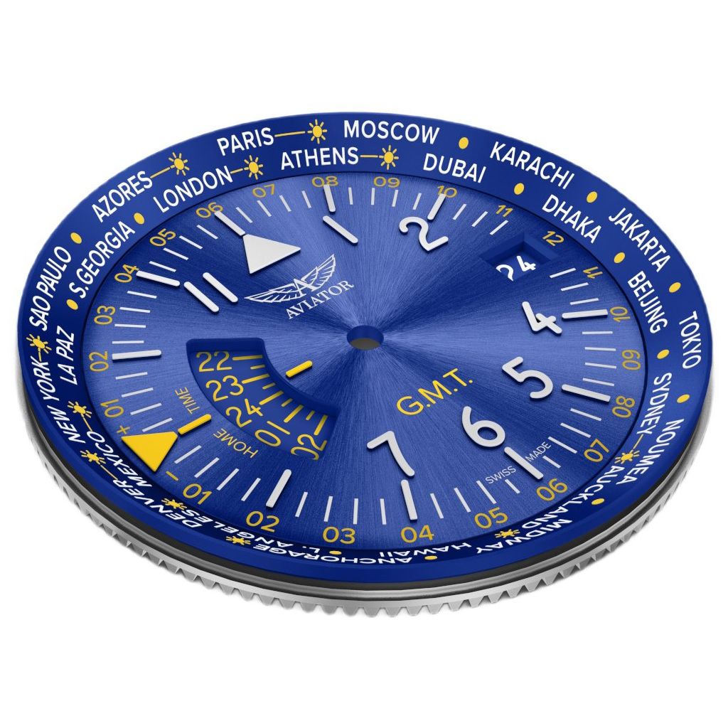 ZEGAREK AVIATOR AIRACOBRA GMT