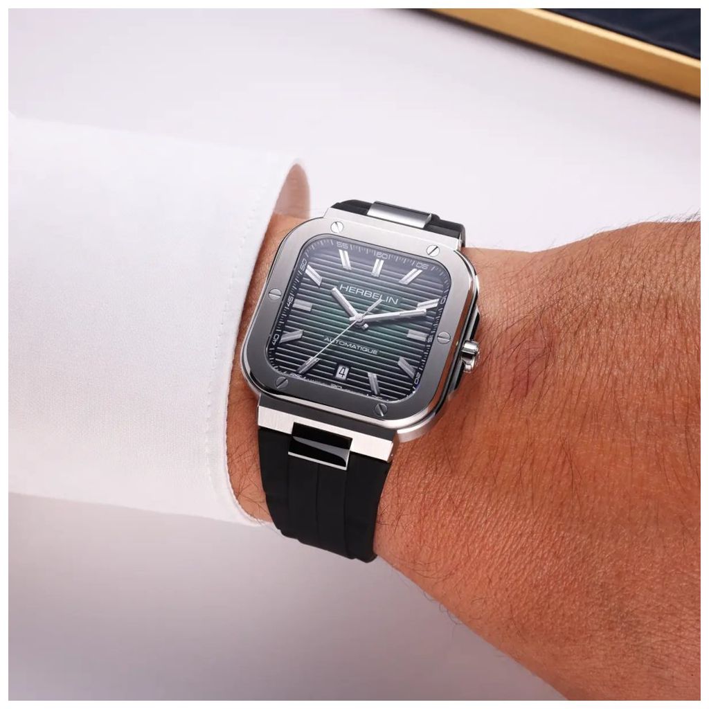 ZEGAREK HERBELIN CAP CAMARAT SQUARE AUTOMATIC