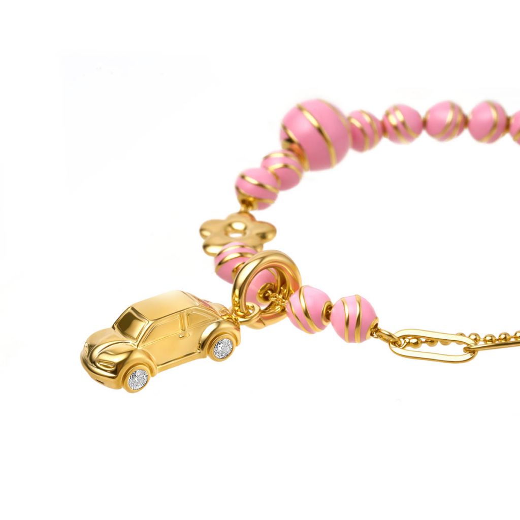 Bransoletka Gold Bubble Car