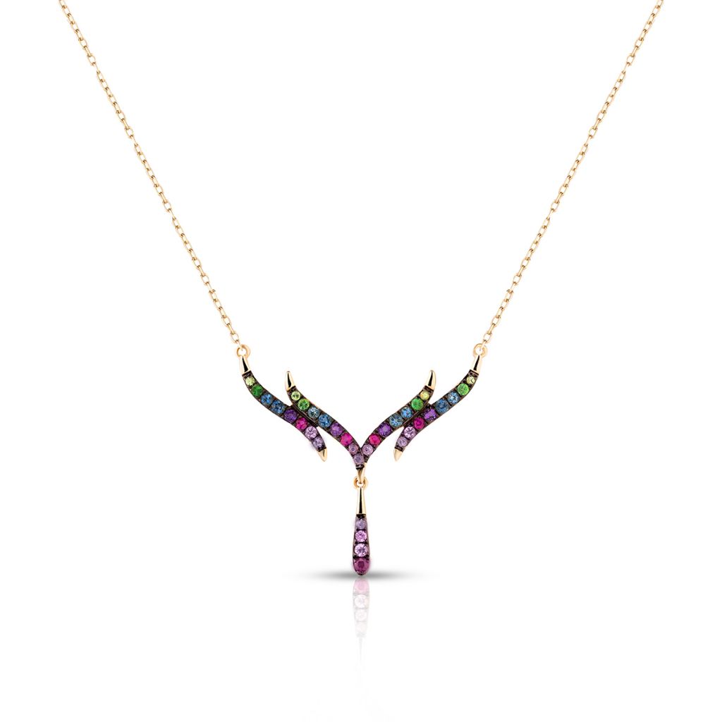 Naszyjnik złoty Preludium Paradise Birds
