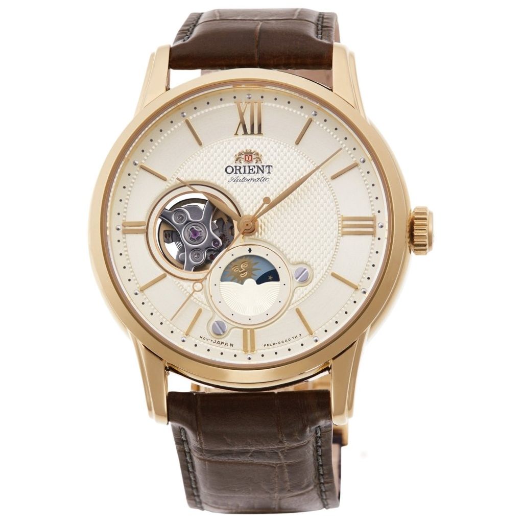 ZEGAREK ORIENT CLASSIC SUN & MOON OPEN HEART