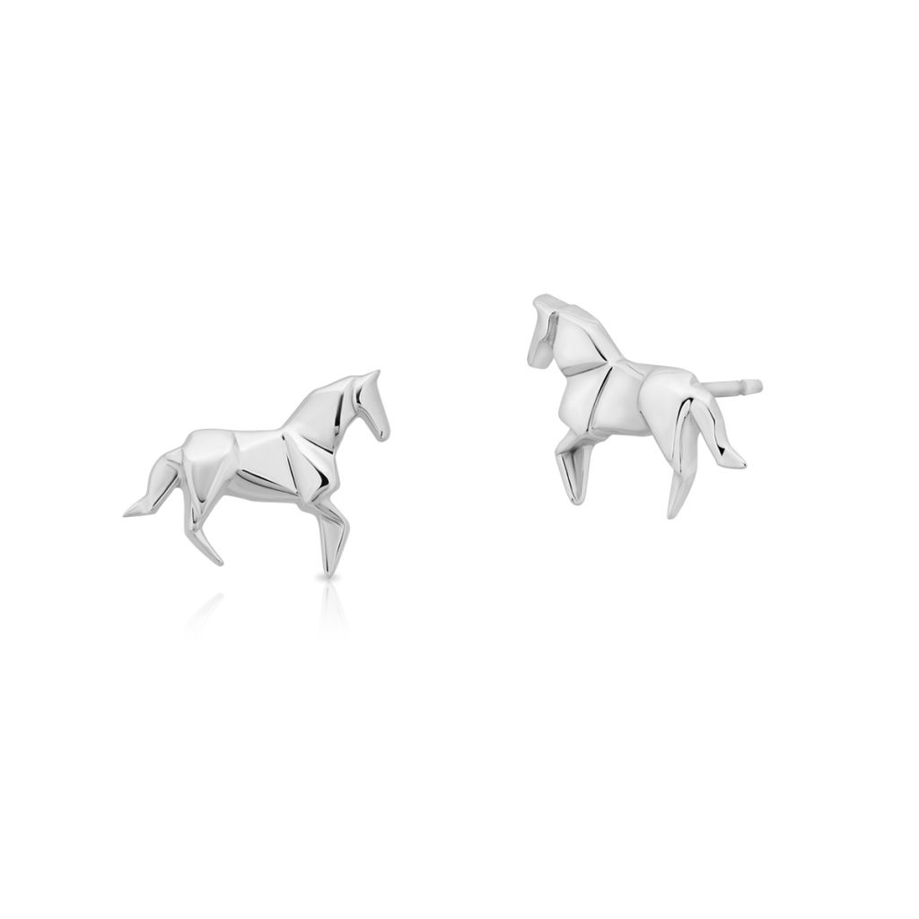 Kolczyki - Kolczyki srebrne konie - SLY/KS007