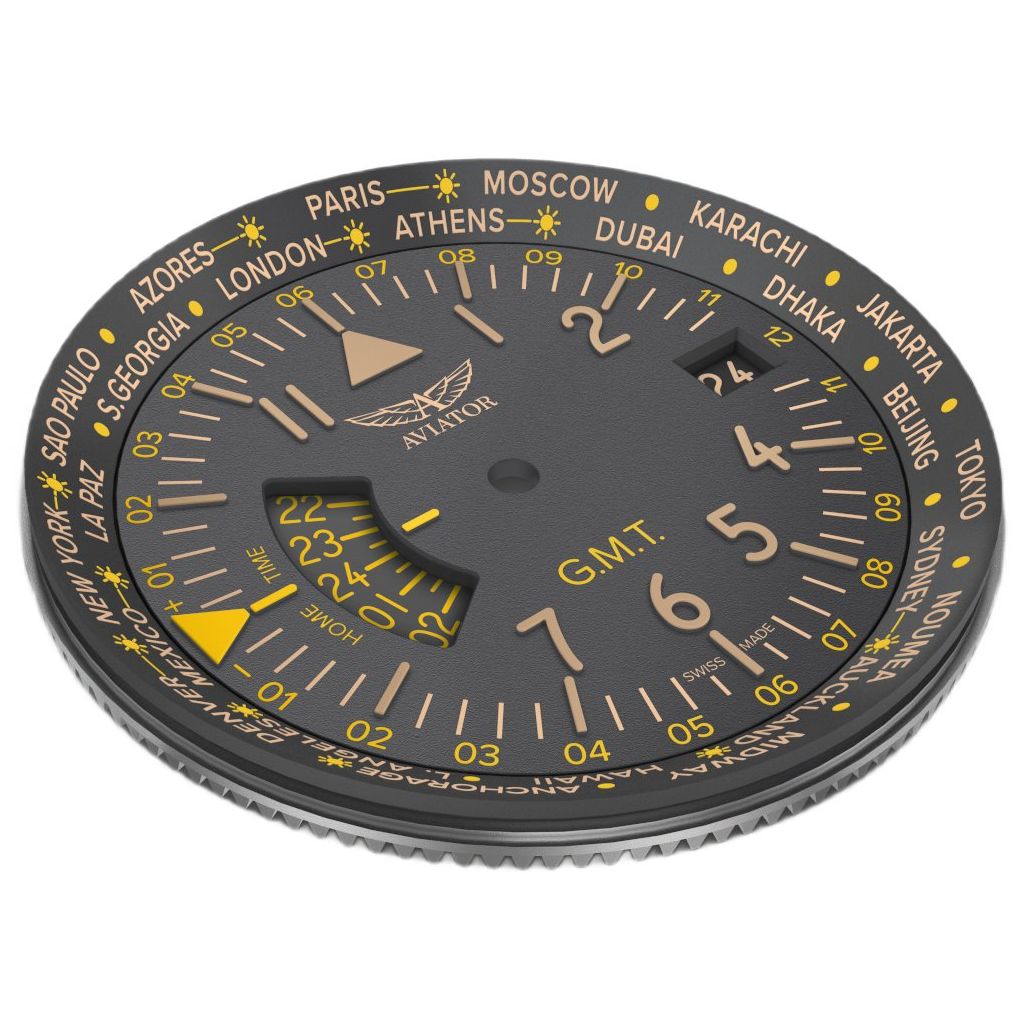 ZEGAREK AVIATOR AIRACOBRA GMT
