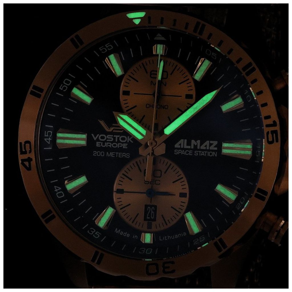 ZEGAREK VOSTOK EUROPE ALMAZ SPACE STATION CHRONO