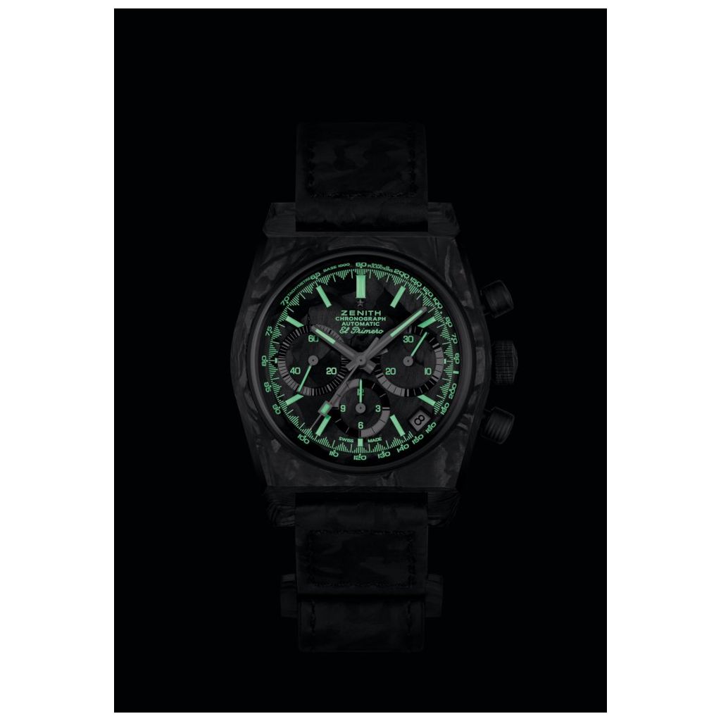 ZEGAREK ZENITH CHRONOMASTER REVIVAL COVER GIRL CARBON LIMITED EDITION