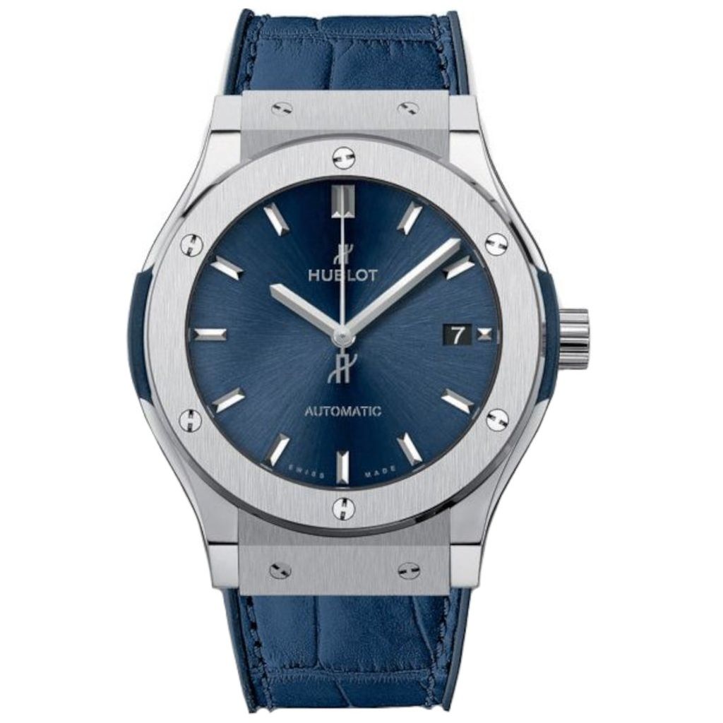 ZEGAREK HUBLOT Classic Fusion Titanium Blue