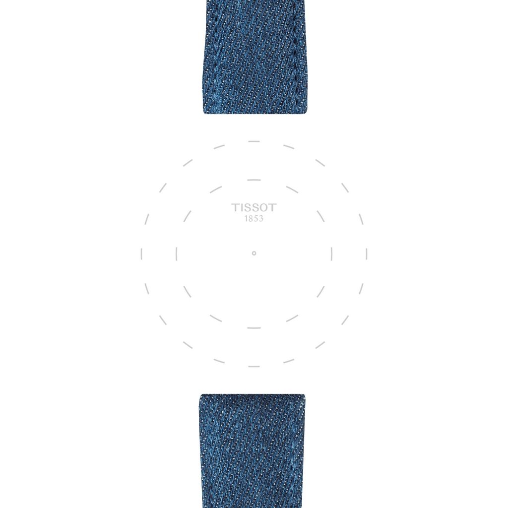 Tissot niebieski pasek materiałowy 22 mm