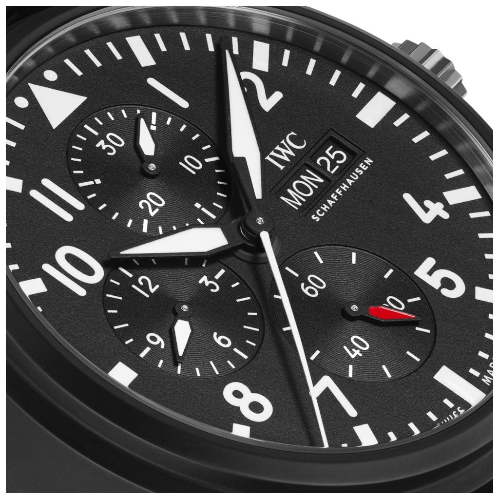ZEGAREK IWC SCHAFFHAUSEN PILOT'S WATCH CHRONOGRAPH TOP GUN
