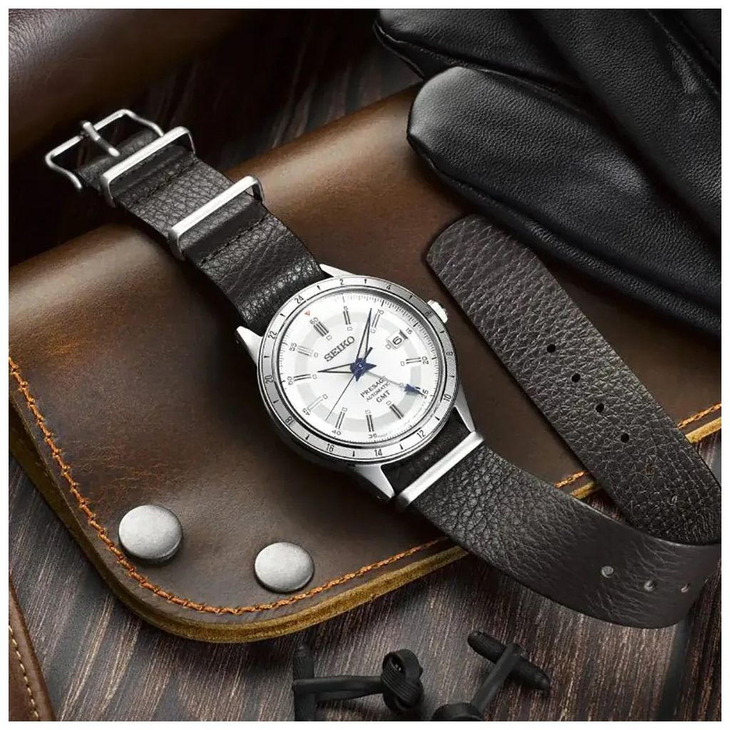 ZEGAREK SEIKO PRESAGE STYLE 60'S GMT 110TH ANNIVERSARY LIMITED EDITION