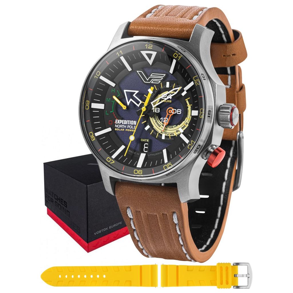 ZEGAREK VOSTOK EUROPE EXPEDITION NORTH POLE 1 POLAR LEGEND SOLAR