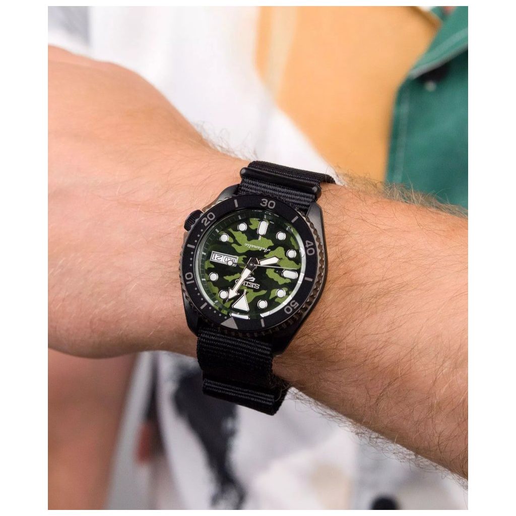 ZEGAREK SEIKO 5 SPORTS AUTOMATIC SKX 'CAMOUFLAGE' STREET STYLE