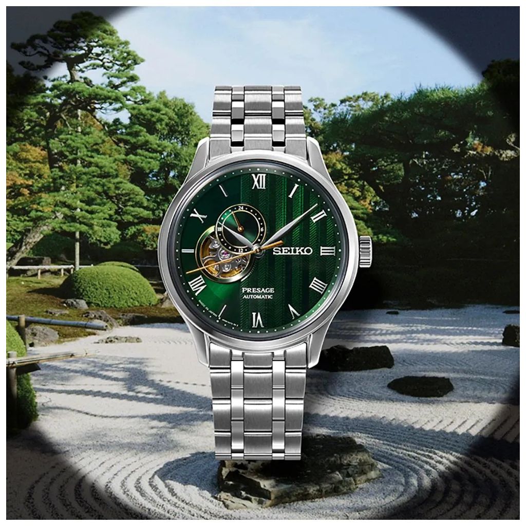 ZEGAREK SEIKO PRESAGE 'JAPANESE ZEN GARDENS' OPEN HEART