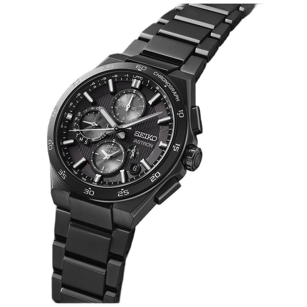 ZEGAREK SEIKO ASTRON GPS Solar Deep Night 5X Chronograph Titanium