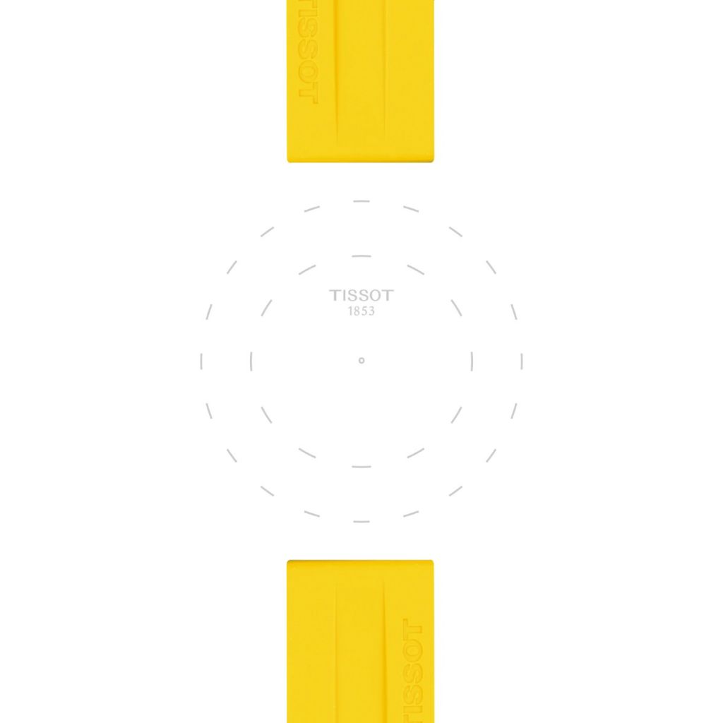 Silikonowy żółty pasek Tissot 22 mm