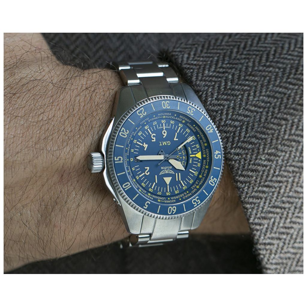 ZEGAREK AVIATOR AIRACOBRA GMT