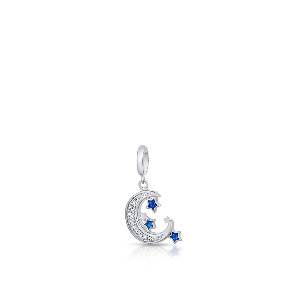Zawieszka srebrna z cyrkoniami i emalią Lovely Beads