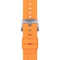 Silikonowy pomarańczowy pasek Tissot 22 mm