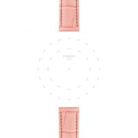 Skórzany różowy pasek Tissot 16 mm