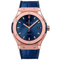 ZEGAREK HUBLOT Classic Fusion Blue King Gold