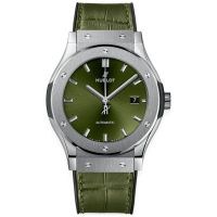 ZEGAREK HUBLOT Classic Fusion Titanium Green