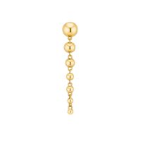 Kolczyk Gold Bubble Drip