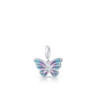 Zawieszka srebrna z emaliowanym motylem Lovely Beads