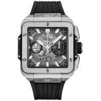 ZEGAREK HUBLOT Square Bang Unico Titanium