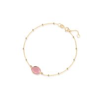 Bransoleta złota z chalcedonem Saint Tropez