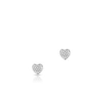 Kolczyki srebrne w kształcie serca