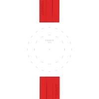 Silikonowy czerwony pasek Tissot 22 mm