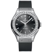 ZEGAREK HUBLOT Classic Fusion Racing Grey Titanium Diamonds