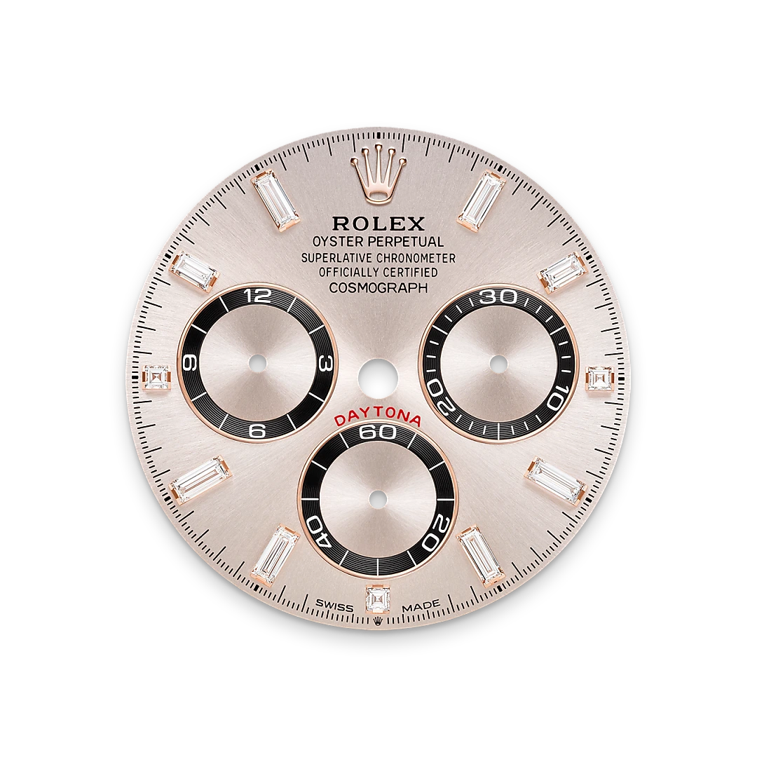 rolex Cosmograph Daytona, 18-karatowe różowe złoto Everose z zaczepami wysadzanymi brylantami, M126535TBR-0002 - W.KRUK