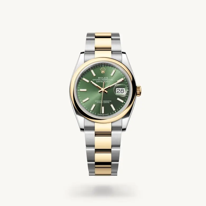 Rolex Datejust 36mm, ze stali Oystersteel i żółtego złota, M126203-0058 - W.KRUK