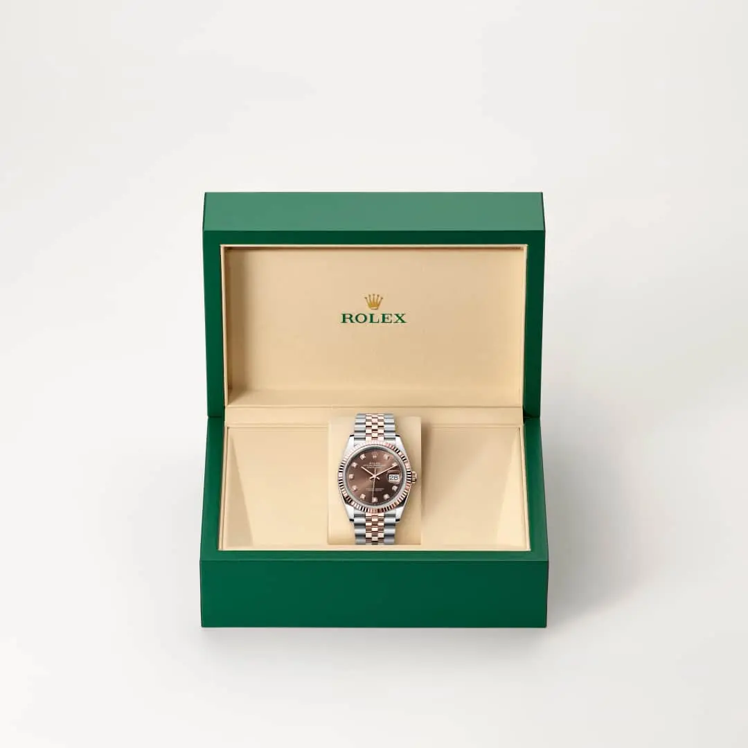 Rolex Datejust, 36 mm, ze stali Oystersteel i różowego złota Everose, M126231-0053 - W.KRUK