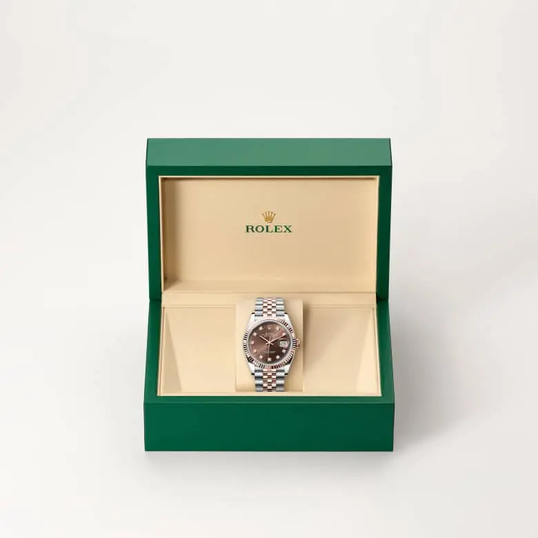 Rolex Datejust, 36 mm, ze stali Oystersteel i różowego złota Everose, M126231-0053 - W.KRUK