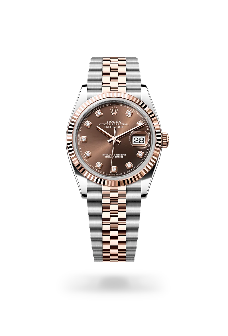 Rolex Datejust, 36 mm, ze stali Oystersteel i różowego złota Everose, M126231-0053 - W.KRUK