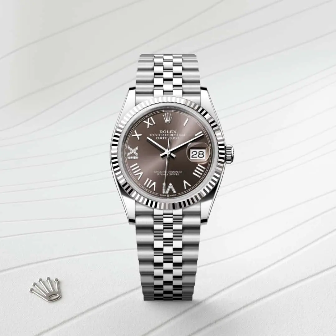 Rolex Datejust, 36 mm, ze stali Oystersteel i białego złota, M126234-0071 - W.KRUK